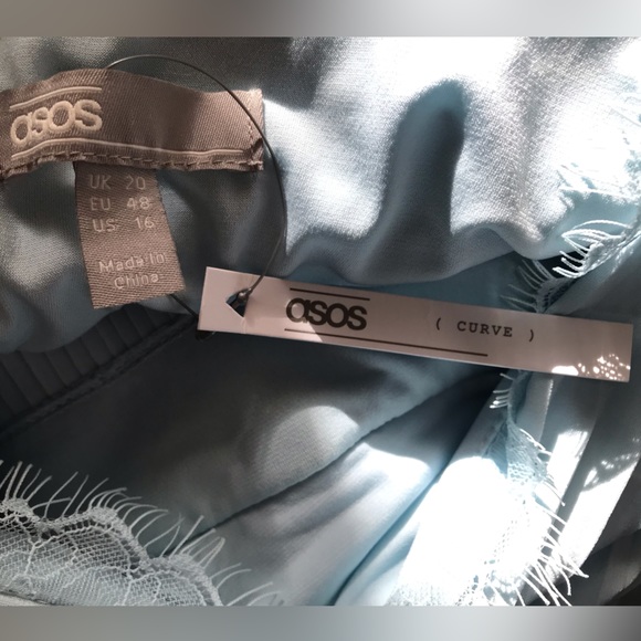 NWT ASOS plus pleated Sleeveless V-neck maxi dress - Picture 7 of 10